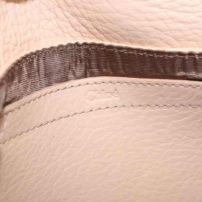 Chloe Lily Leather, Beige, Leather, Shoulder Bag