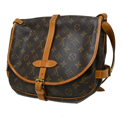 Louis Vuitton Saumur Monogram Canvas, Brown, Canvas, Shoulder Bag