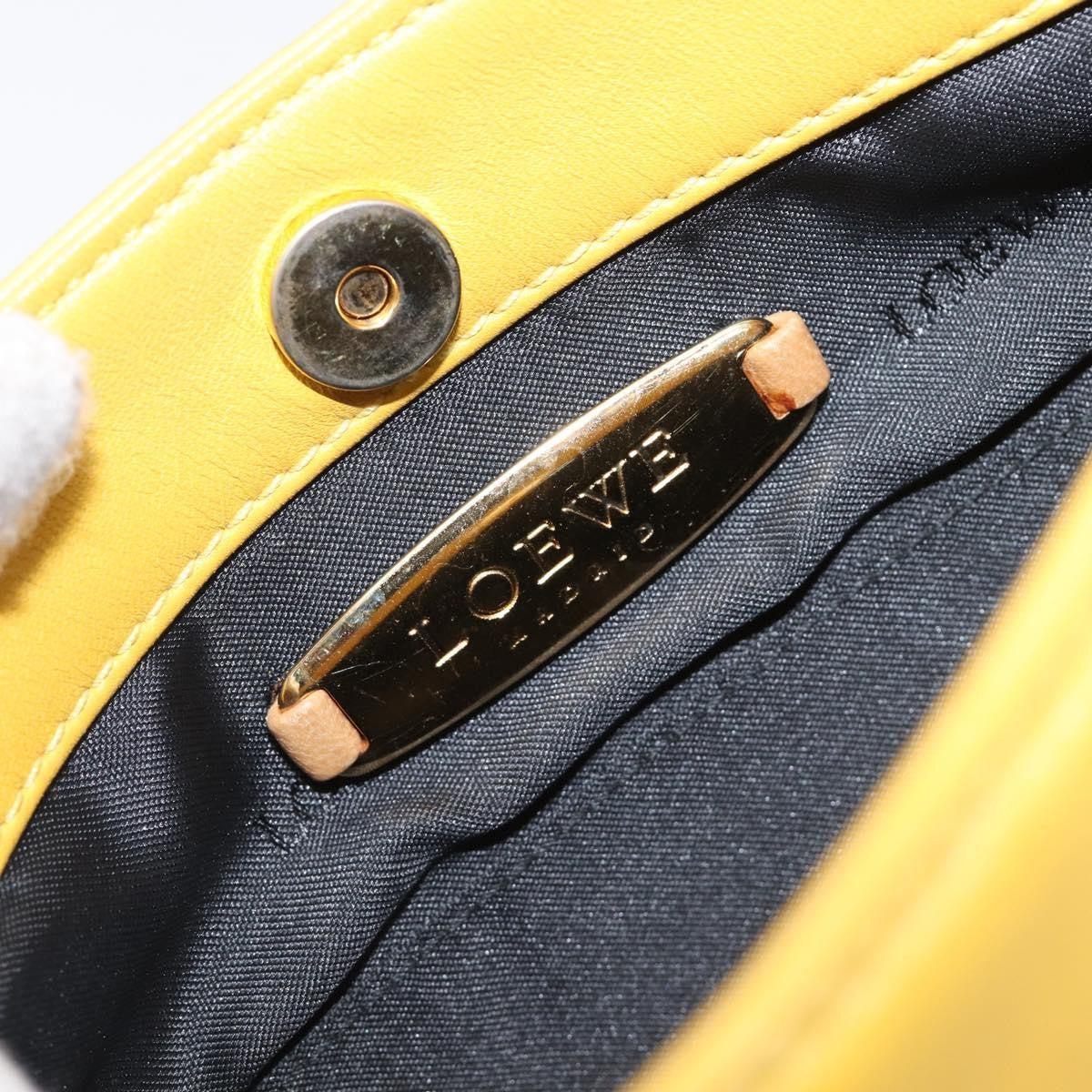 Loewe Shoulder bag Leather, Yellow, Leather, Shoulder Bag