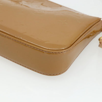 Louis Vuitton Pochette Accessoires NM Monogram Vernis, Brown, Patent Leather, Clutch