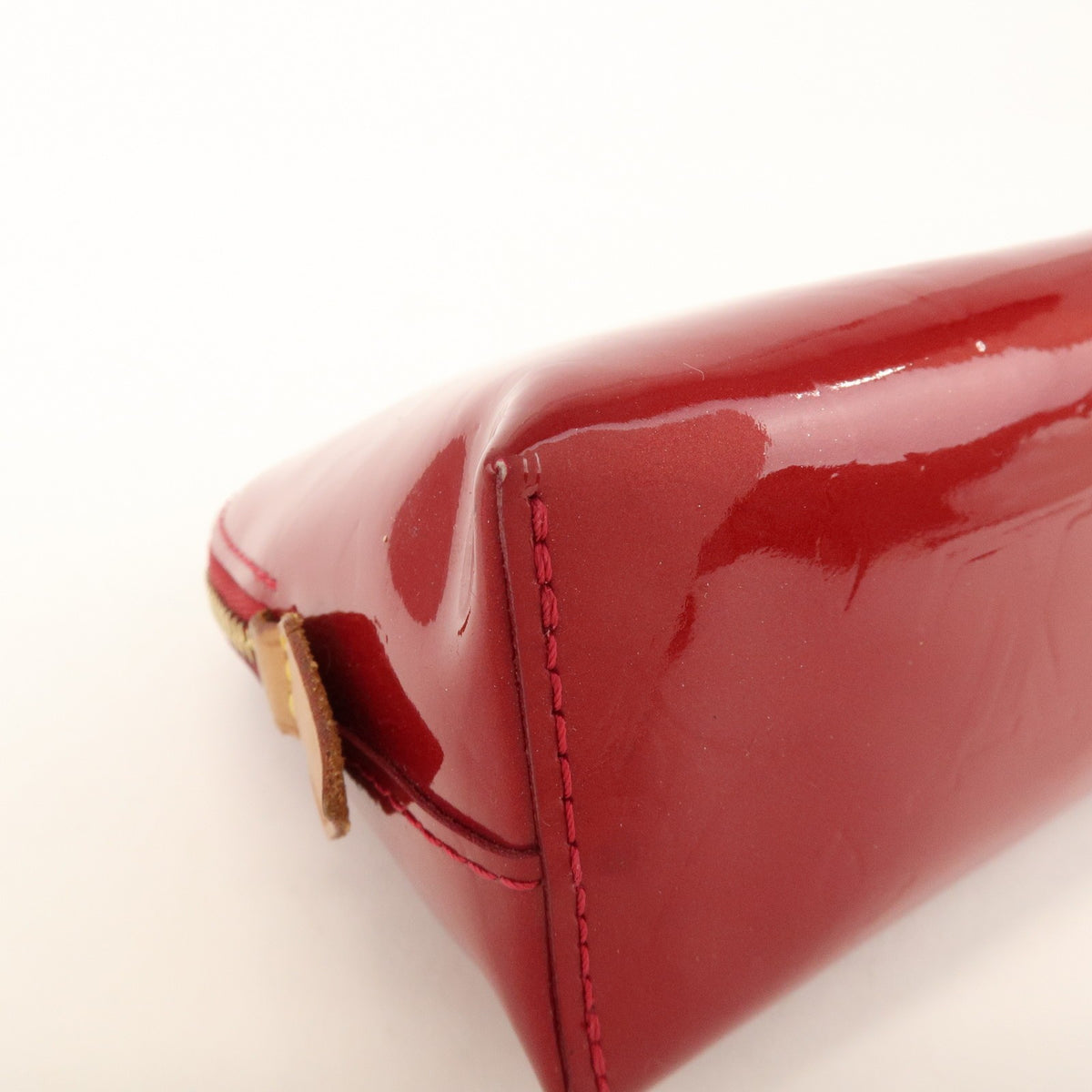 Louis Vuitton Cosmetic Monogram Vernis, Red, Patent Leather, Toiletry Case