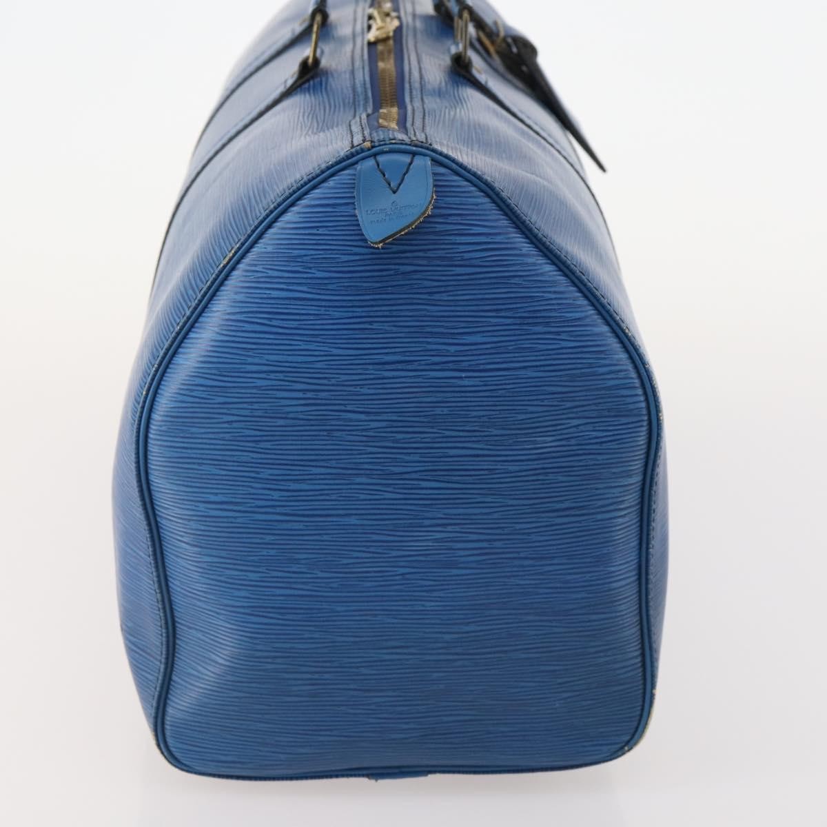 Louis Vuitton Keepall Epi Leather, Blue, Leather, Travel Bag