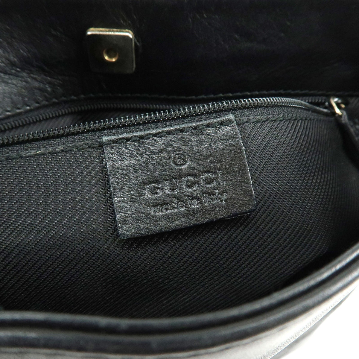 Gucci Gucci GG Canvas North-South Tote GG Canvas and Leather, Black, Canvas, Tote Bag