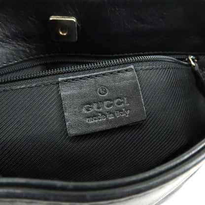 Gucci Gucci GG Canvas North-South Tote GG Canvas and Leather, Black, Canvas, Tote Bag