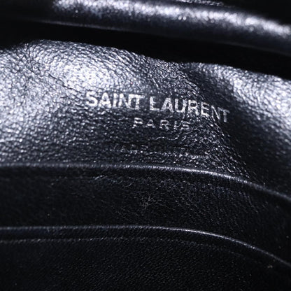 Saint Laurent Classic Monogram Blogger Patch Embellished Leather, Black, Leather, Crossbody Bag