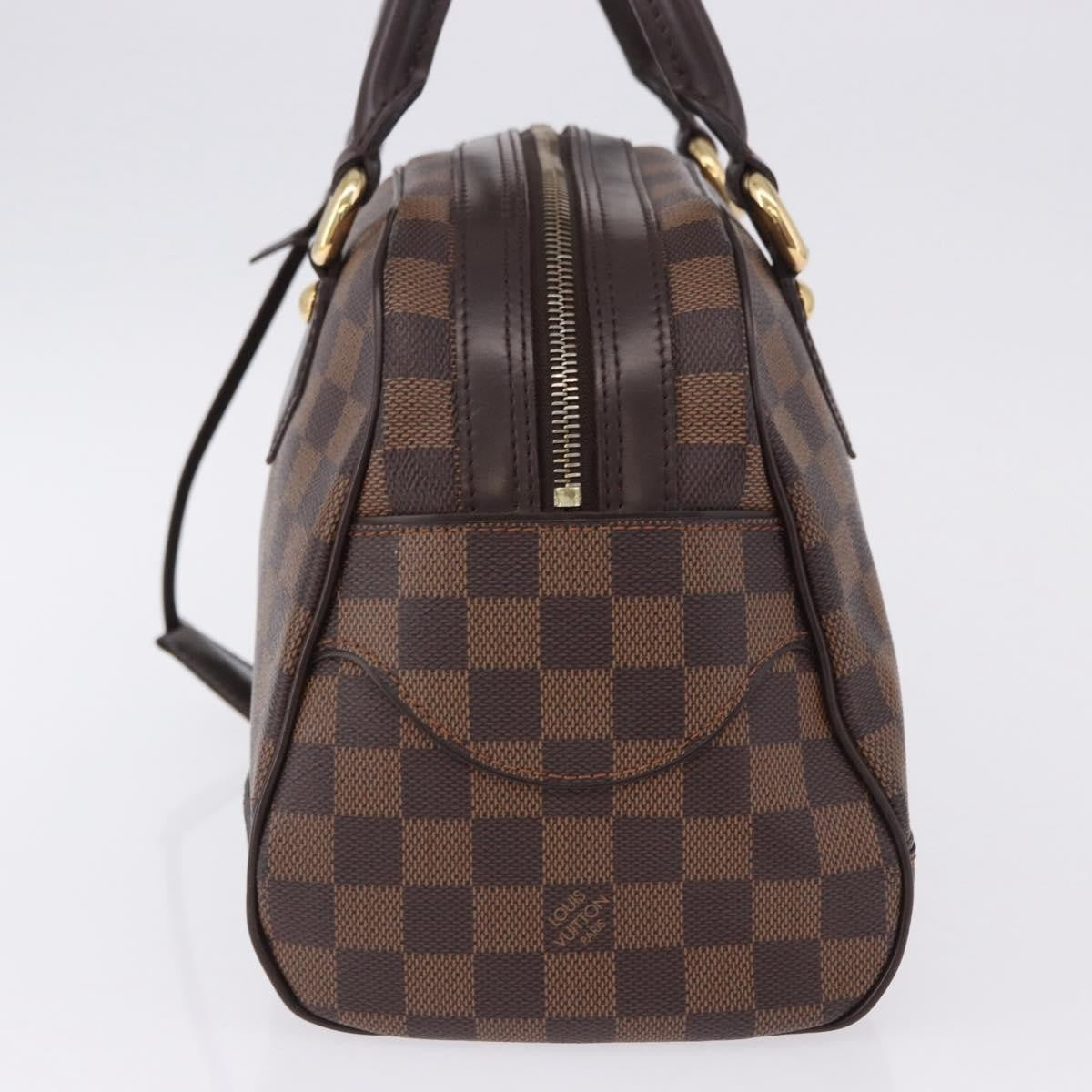 Louis Vuitton Duomo Boston Damier Ebene, Brown, Canvas, Handbag