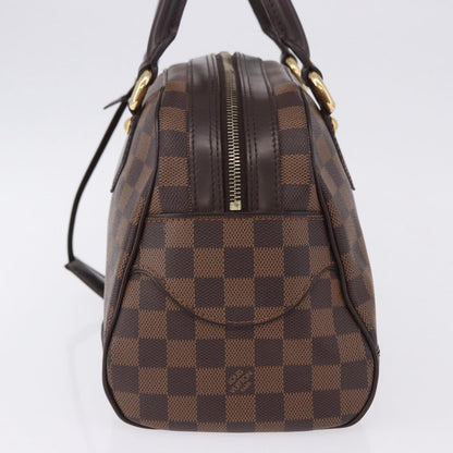 Louis Vuitton Duomo Boston Damier Ebene, Brown, Canvas, Handbag