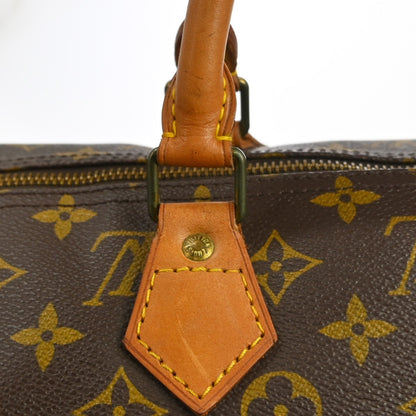 Louis Vuitton Speedy Monogram, Brown, Canvas, Handbag
