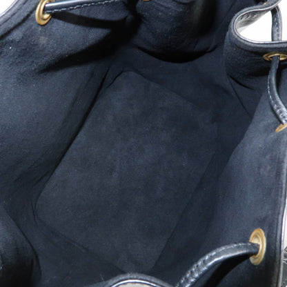 Louis Vuitton Petit Noe Epi Leather, Black, Leather, Handbag