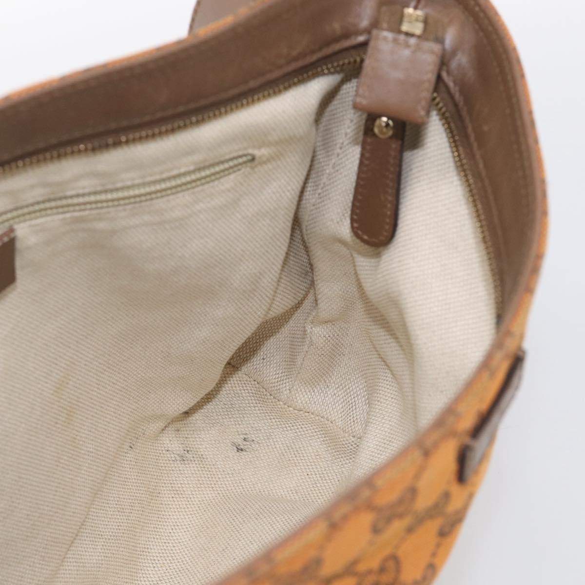 Gucci Shoulder Canvas, Orange, Canvas, Shoulder Bag