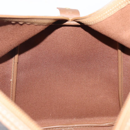 Christian Dior Vintage Honeycomb Boston Canvas and Leather, Black, Canvas, Travel Bag