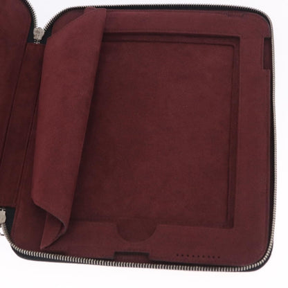 Chanel Zip Around iPad Case Quilted Lambskin, Black, Leather, Tech Accessory