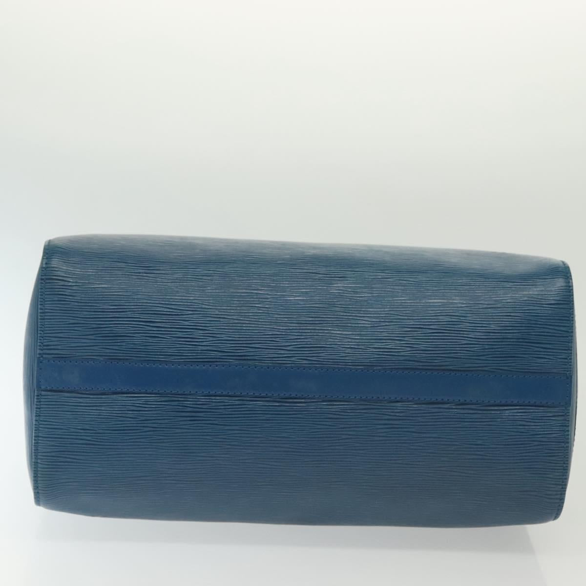 Louis Vuitton Speedy Handbag Epi Leather, BLUE, LEATHER, Handbag