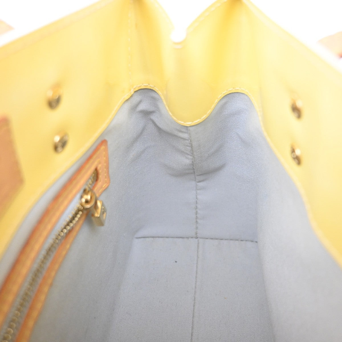 Louis Vuitton Robert Wilson Reade Vernis, Yellow, Patent Leather, Tote Bag