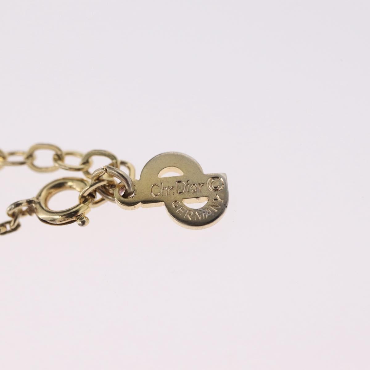 Christian Dior CD Pendant Metal, Gold, Metal, Necklace