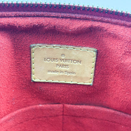 Louis Vuitton Pallas Monogram Canvas with Leather, Brown, Canvas, Tote Bag