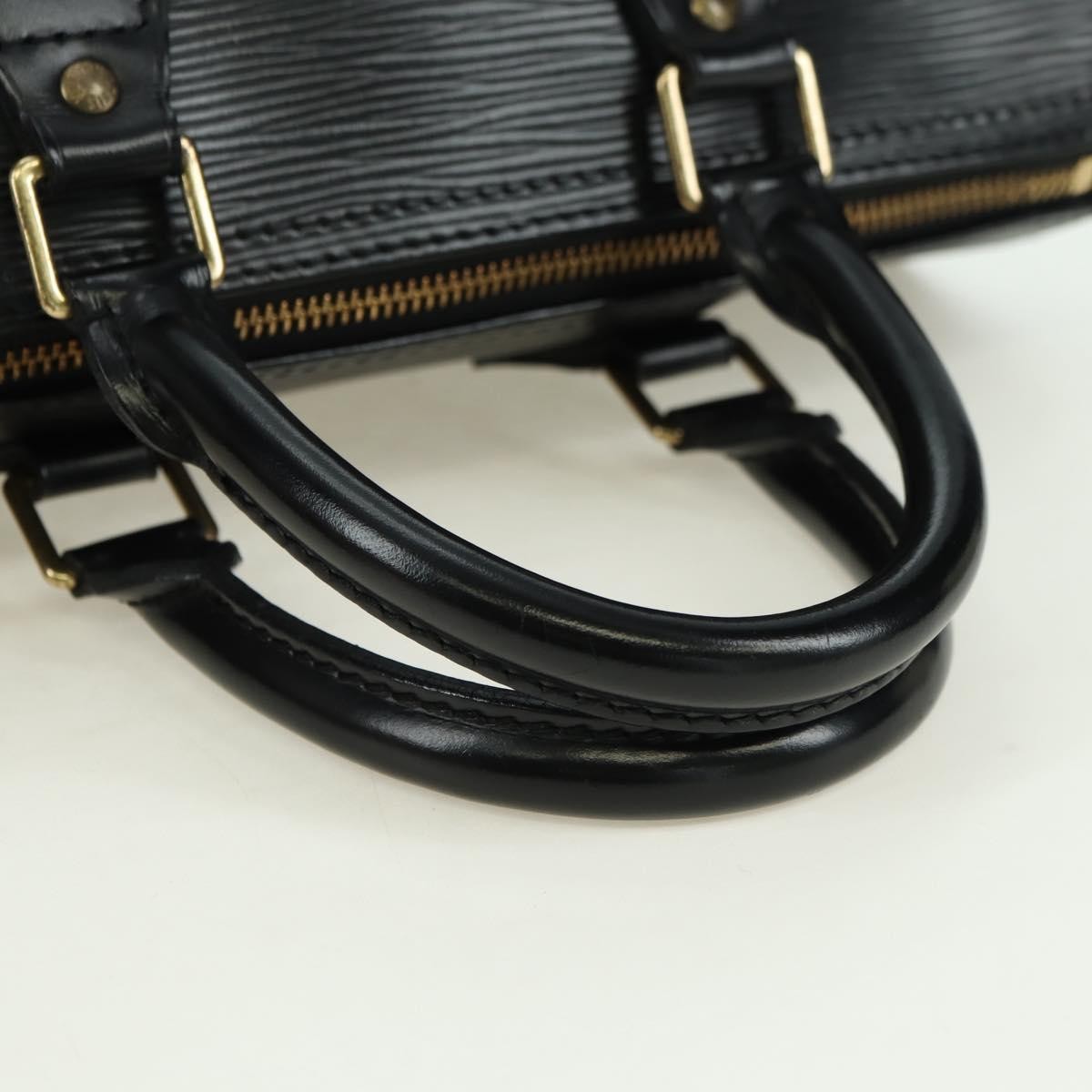 Louis Vuitton Speedy Epi Leather, Black, Leather, Handbag