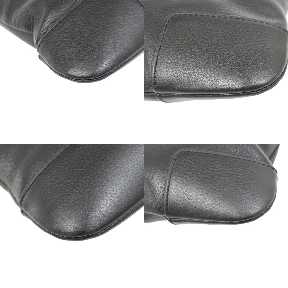 Loewe Anagram Leather, Black, Leather, Shoulder Bag