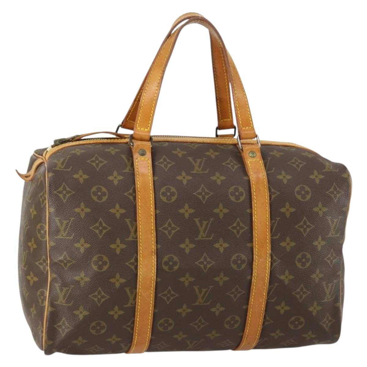 Louis Vuitton Sac Souple Handbag Monogram Canvas, BROWN, CANVAS, Handbag