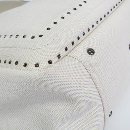 Valentino Garavani Atelier 01 Studded Canvas, Red, Canvas, Tote Bag