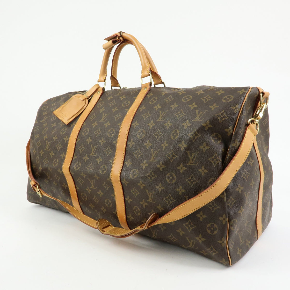 Louis Vuitton Keepall Bandouliere Monogram Canvas, Brown, Canvas, Travel Bag