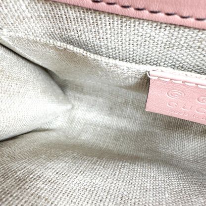 Gucci Emily Chain Flap Guccissima Leather, Pink, Leather, Shoulder Bag