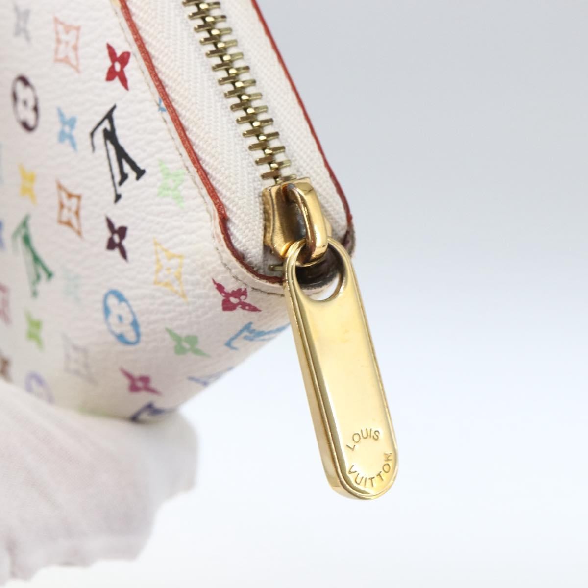 Louis Vuitton Zippy Wallet NM Murakami Multicolor White, Multicolour, Canvas, Wallet