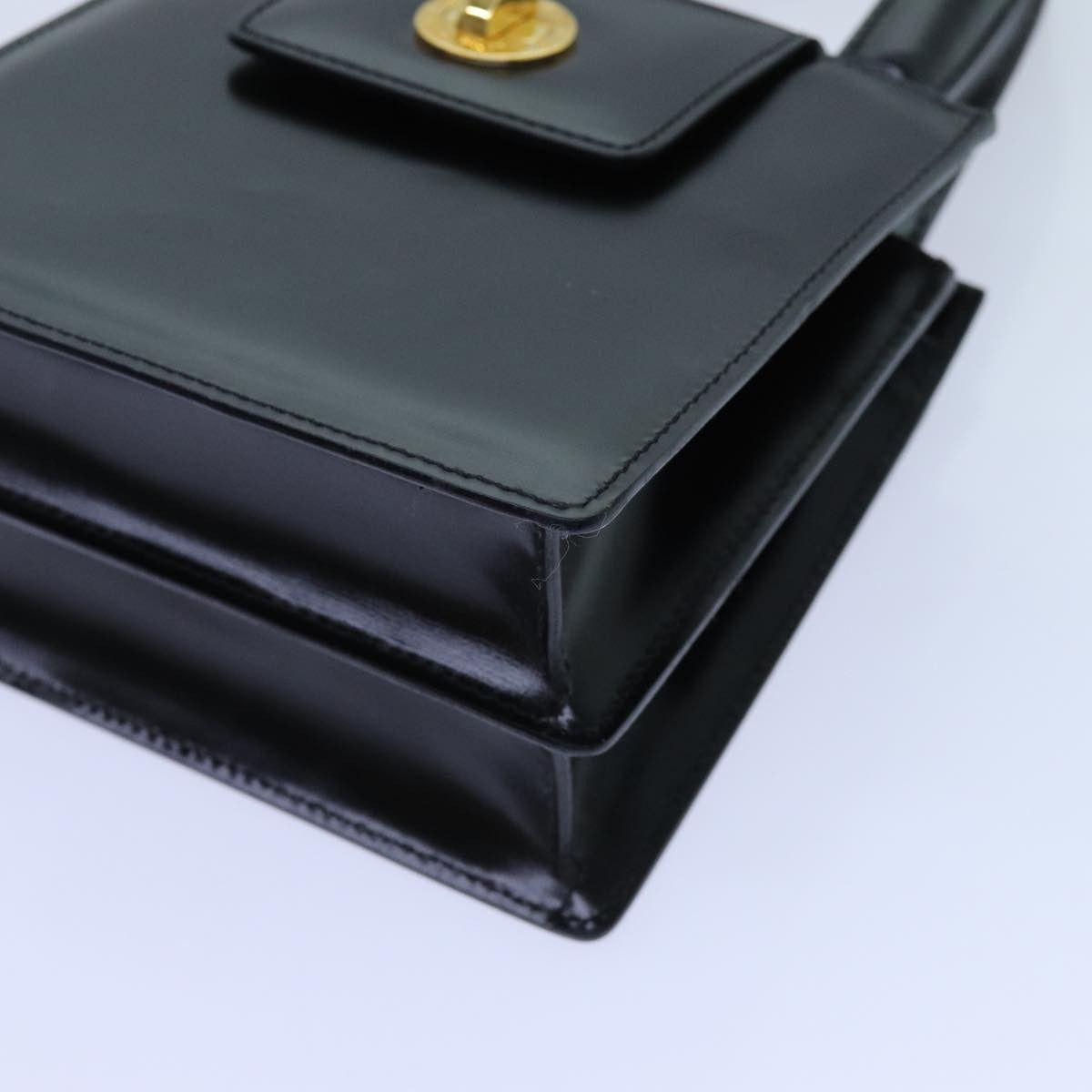 Bvlgari Handbag Leather, Black, Leather, Handbag