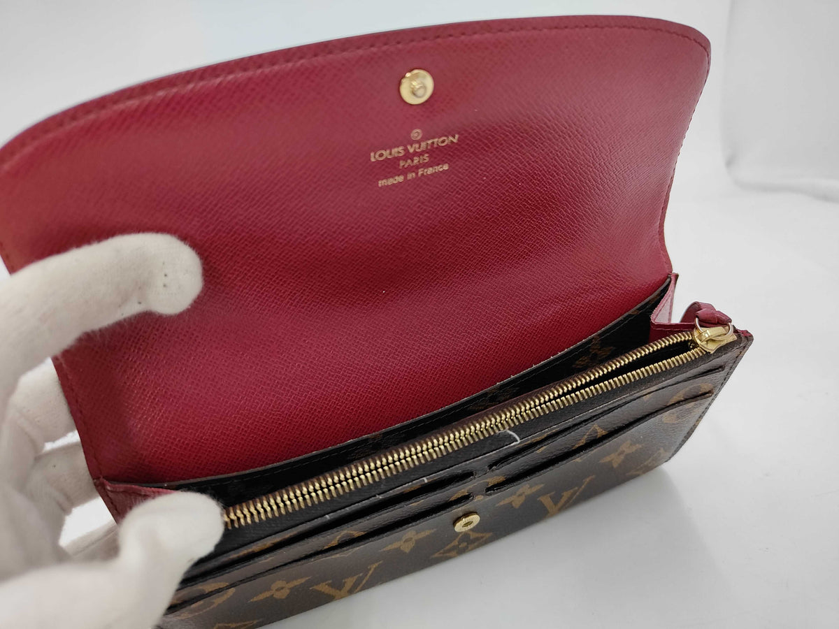 Louis Vuitton Emilie Monogram Canvas, Brown, Canvas, Wallet