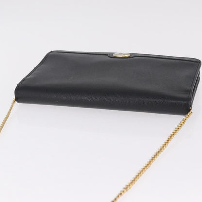 Christian Dior Vintage Honeycomb Canvas, Black, Leather, Shoulder Bag