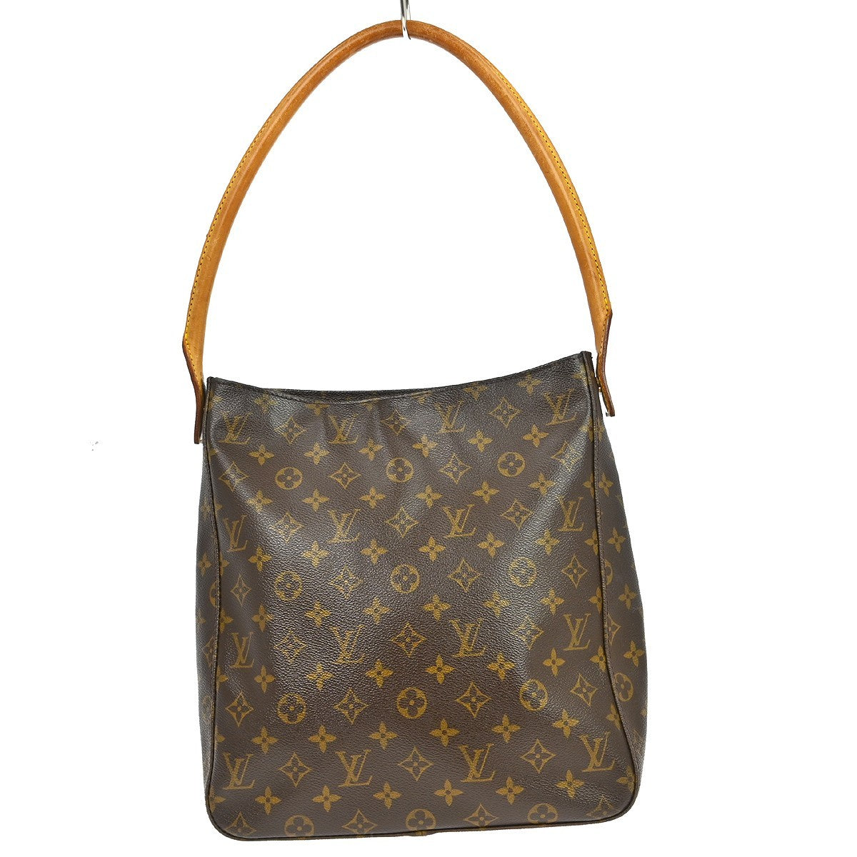 Louis Vuitton Looping Monogram Canvas, Brown, Canvas, Handbag