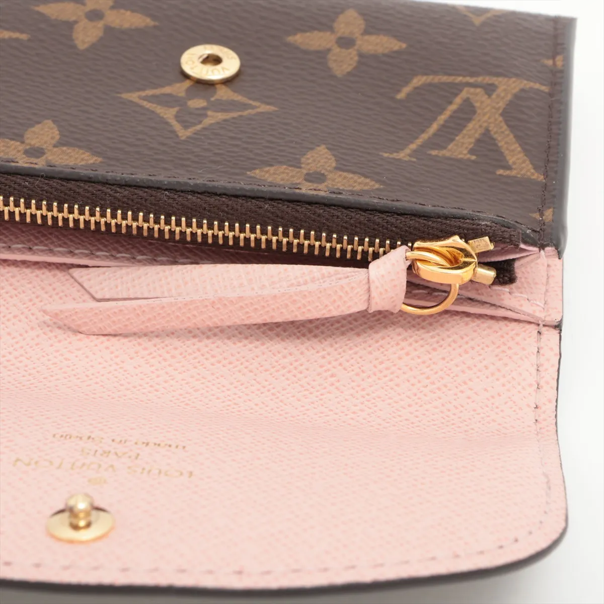 Louis Vuitton Zipped Wallet Monogram Eclipse Canvas, BROWN, LEATHER, Wallets