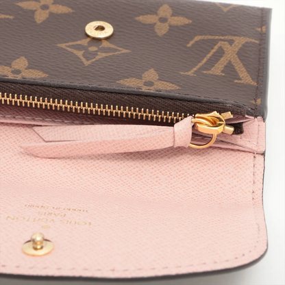 Louis Vuitton Zipped Wallet Monogram Eclipse Canvas, BROWN, LEATHER, Wallets