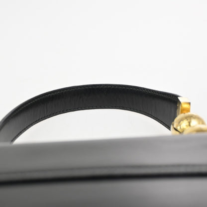 Celine Vintage Leather, Black, Leather, Shoulder Bag