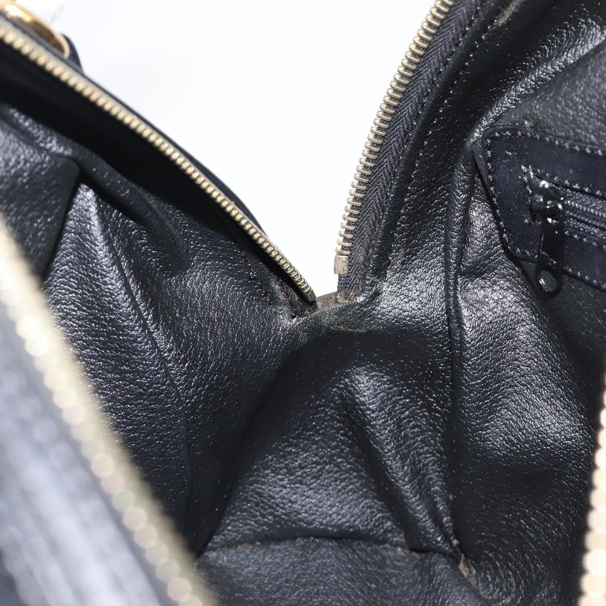 Celine Top Handle Leather, Black, PVC, Handbag