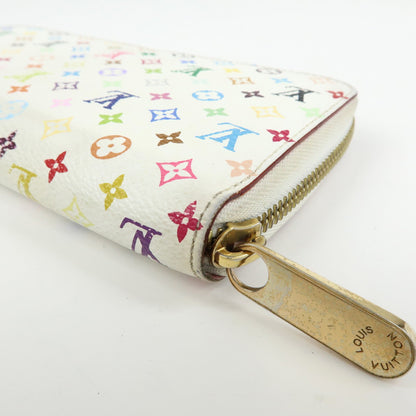 Louis Vuitton Zippy Monogram Multicolor, White, Canvas, Wallet