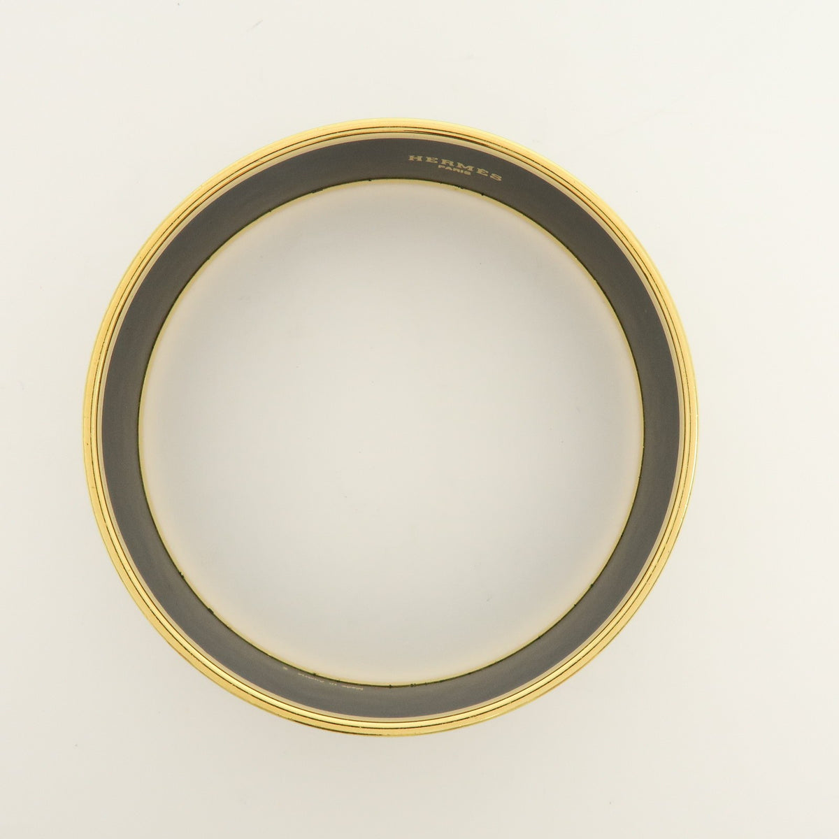 Hermes Caleche Bangle Enamel, Multicolour, Gold Plated, Bracelet