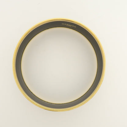 Hermes Caleche Bangle Enamel, Multicolour, Gold Plated, Bracelet