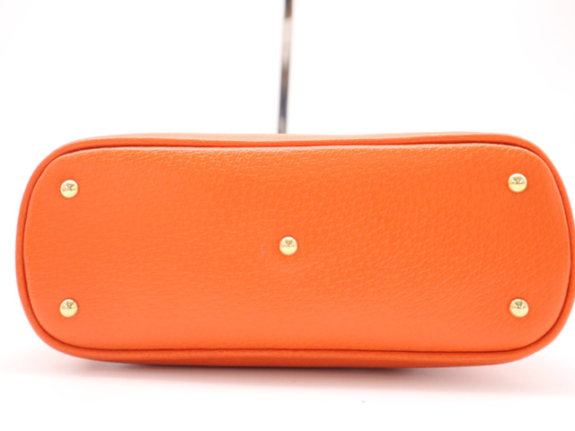 Gucci Diana NM Bamboo Handle Tote Leather, Orange, Leather, Handbag