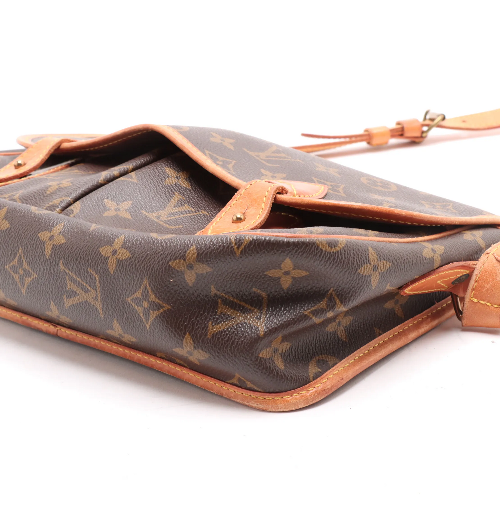 Louis Vuitton Sac Gibeciere Messenger Bag Monogram Canvas, BROWN, CANVAS, Shoulder bag