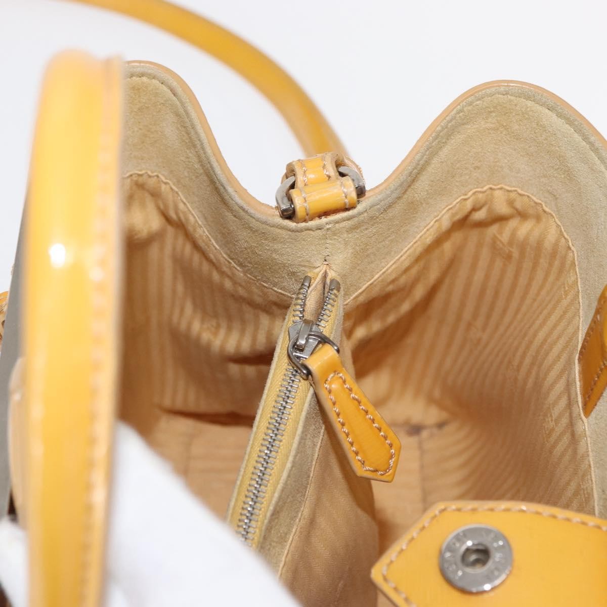 Fendi 2Jours Leather, Yellow, Leather, Handbag