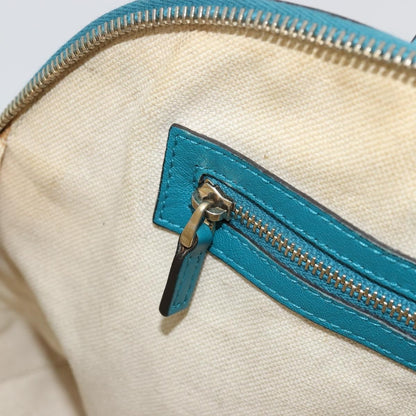 Gucci Nice Top Handle Microguccissima Patent, Turquoise, Patent Leather, Handbag