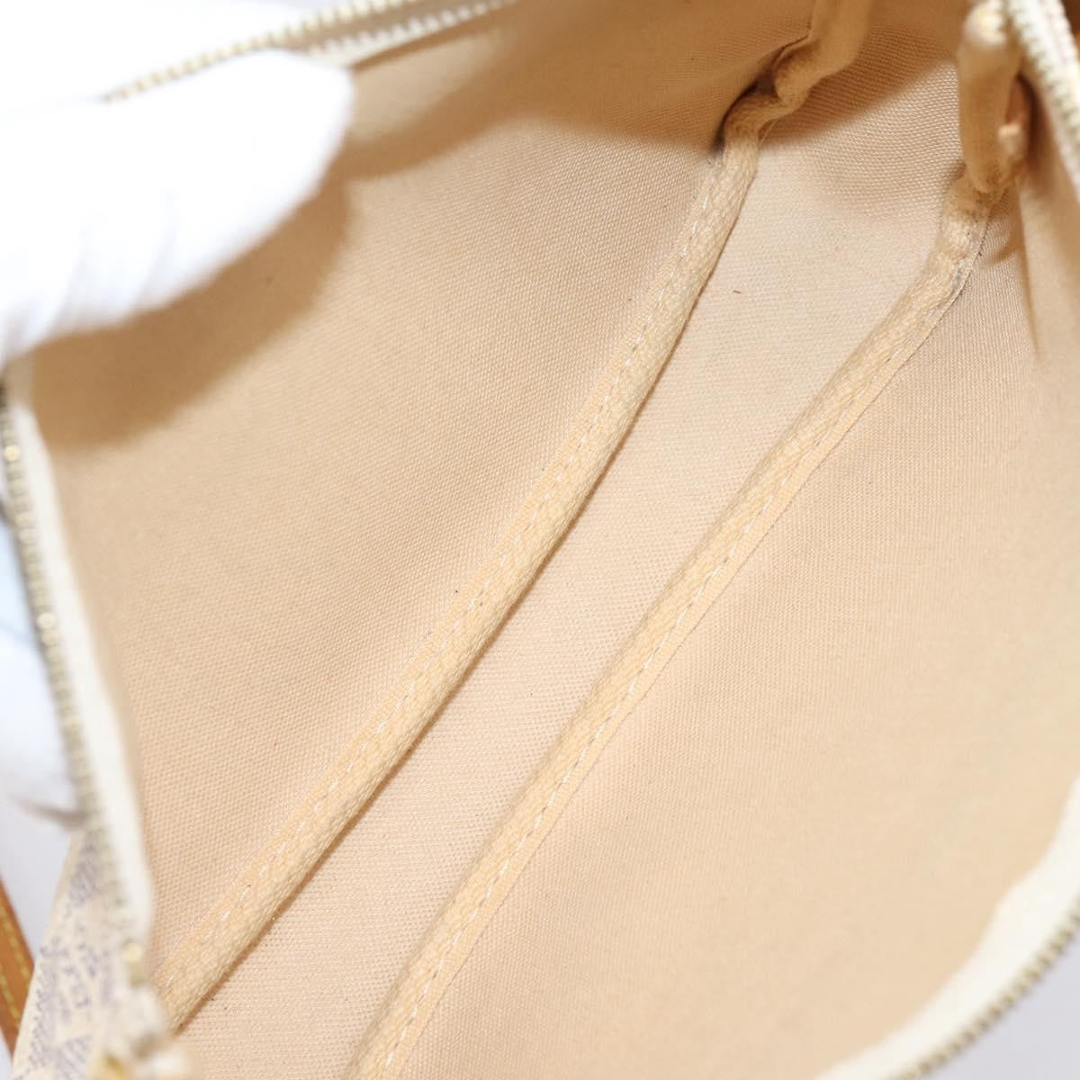 Louis Vuitton Pochette Accessoires Damier, White, Canvas, Clutch