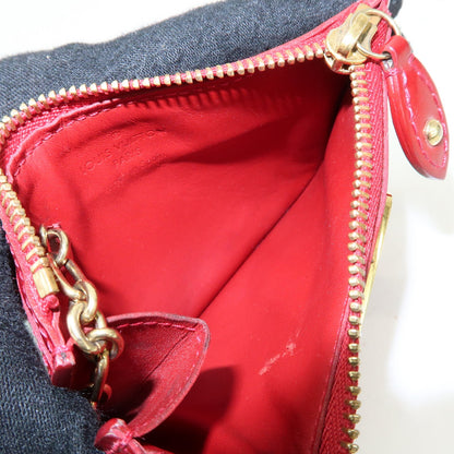 Louis Vuitton Pochette Clés Patent Leather, Red, Patent Leather, Wallet