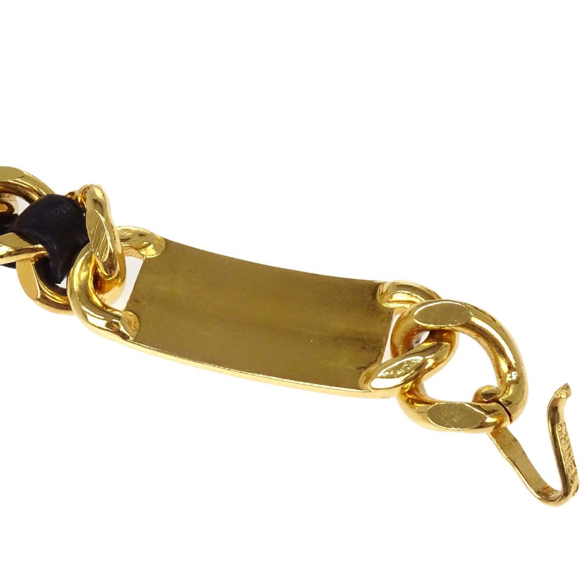 Chanel CC Medallion Chain Belt Metal with Leather, Gold, Gold Plated, Belt