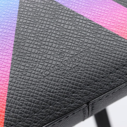 Louis Vuitton Danube Messenger Rainbow Taiga Leather, Black, Leather, Handbag