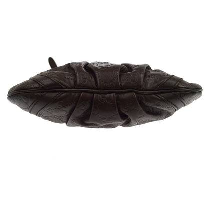Gucci D Ring Messenger Guccissima Leather, Brown, Leather, Shoulder Bag