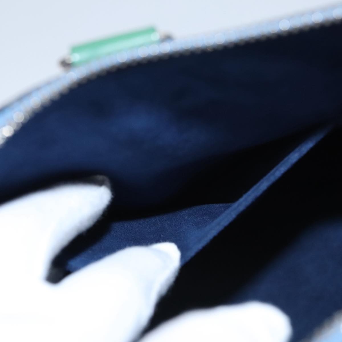 Louis Vuitton Alma Limited Edition Print Epi Leather, Blue, Leather, Handbag