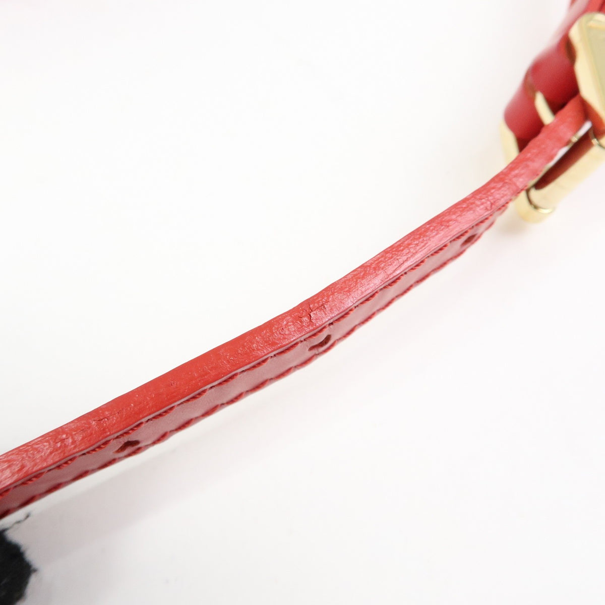 Louis Vuitton Dhanura Epi Leather, Red, Leather, Handbag