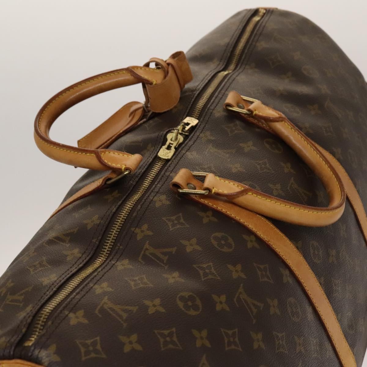 Louis Vuitton Keepall Bag Monogram Canvas, BROWN, CANVAS, Travel bag